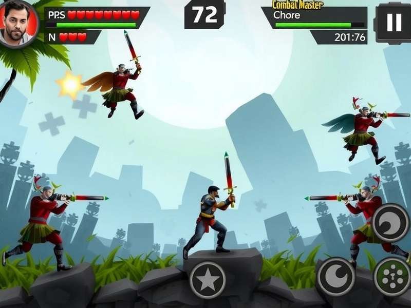 Combat Master Season 4 gameplay on PC showing intense firefight