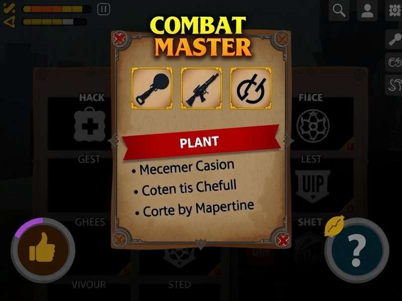 Combat Master Mod Menu Interface
