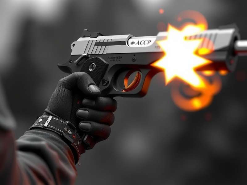 .45 ACP Combat Master Pistol in-game render showcasing its detailed model and custom slide.