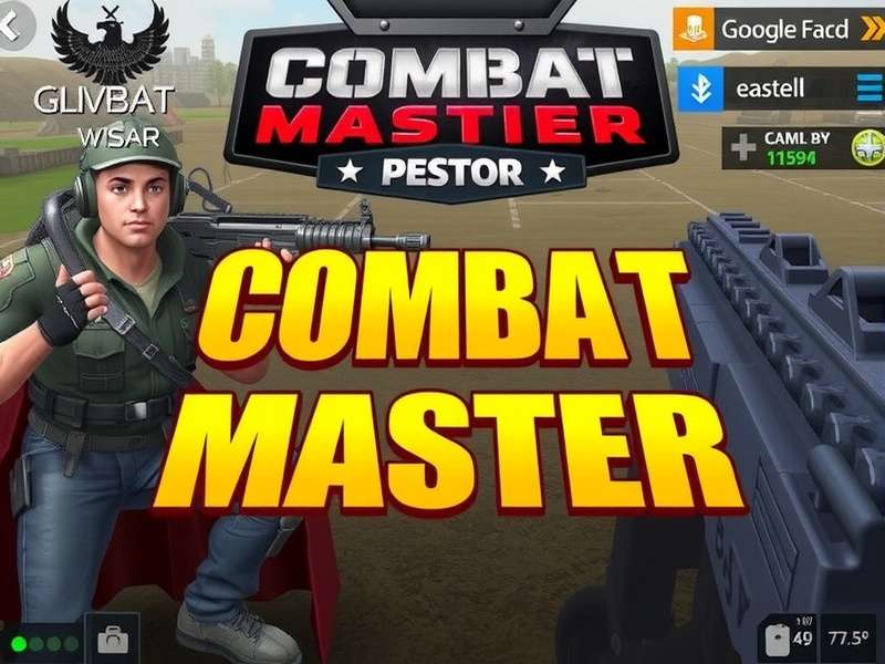 Combat Master gameplay screenshot showing intense firefight
