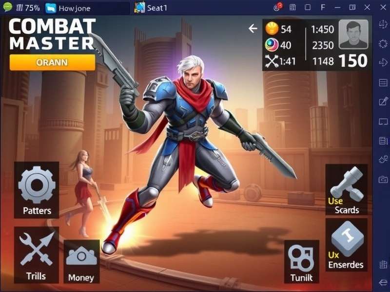 Combat Master: Mobile gameplay interface