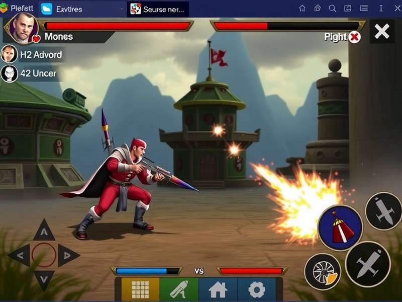 Combat Master PC gameplay showing advanced movement and aiming techniques