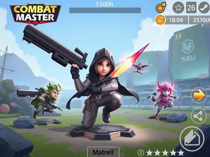 Combat Master Mobile 2025 gameplay screenshot showing intense action