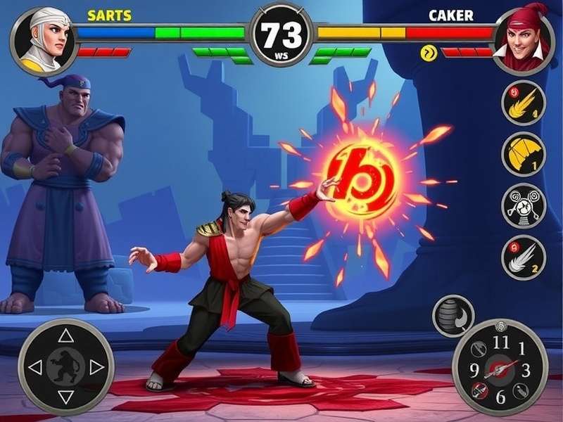 Kombat Master intense first-person shooter gameplay action scene