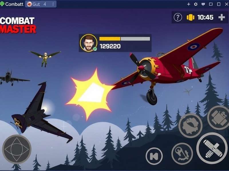 Combat Master Gameplay on PC with Emulator Interface Visible