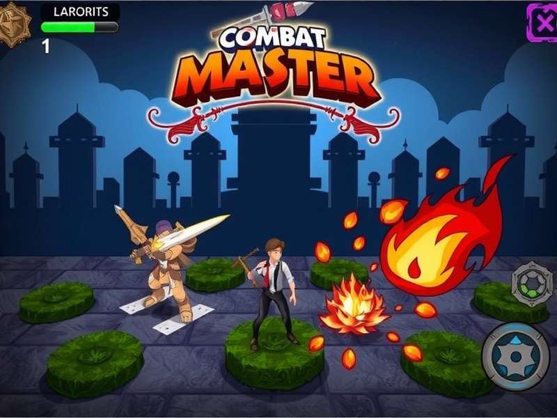 Combat Master tactical gameplay screenshot showing close-quarter combat