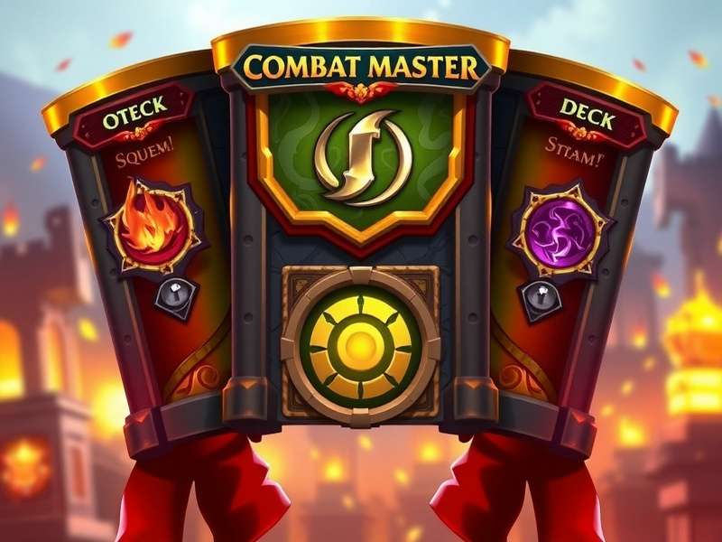 Combat Master gameplay on Steam Deck OLED showing vibrant visuals