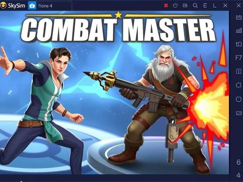 Combat Master Season 4 gameplay screenshot showing intense firefight in new map