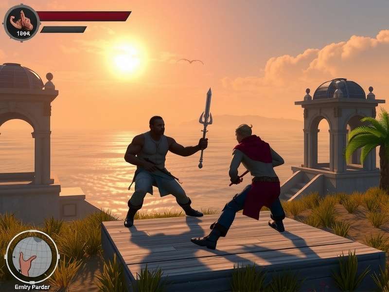 Combat Master PC gameplay action scene with intense firefight