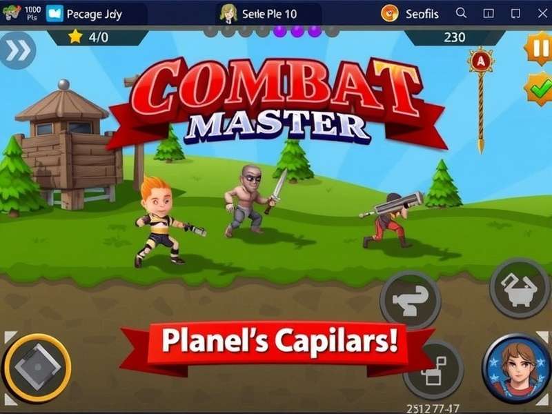 Combat Master Mobile Gameplay on Windows 10 Laptop