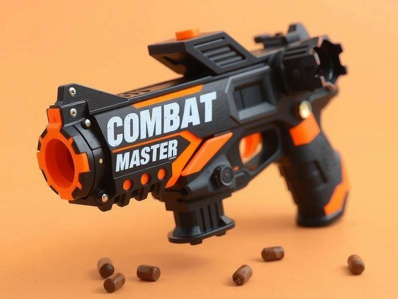 Combat Master Toy Gun being held in action pose