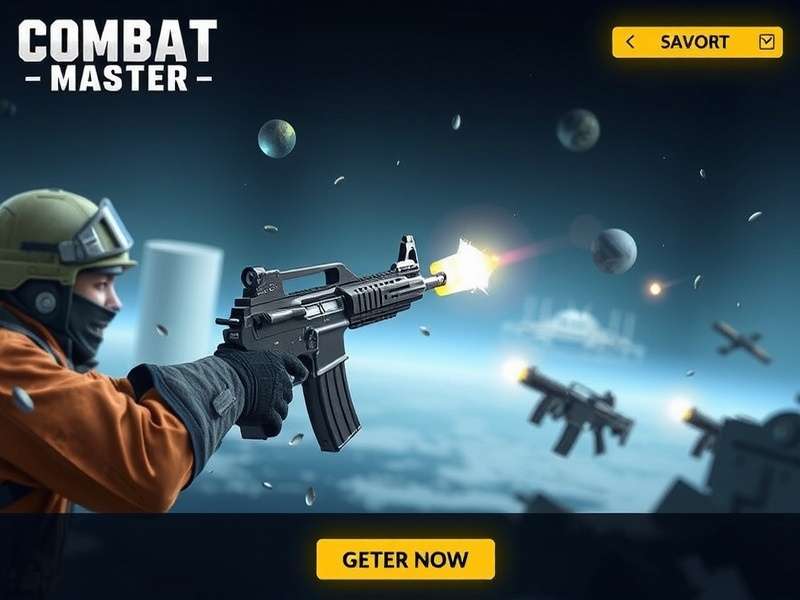 Combat Master Gun Promotion banner showing weapon loadout and gunsmith interface