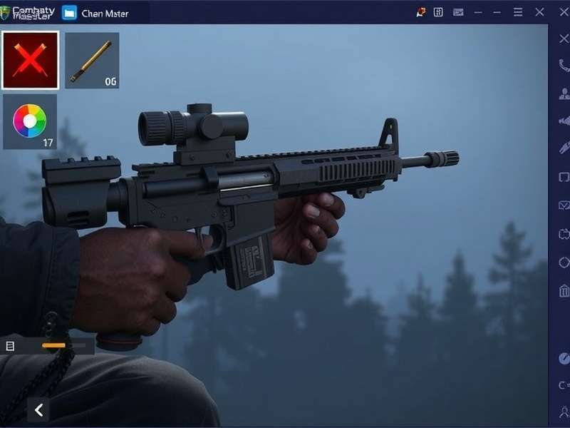 Combat Master custom loadout presets screen with weapon selection
