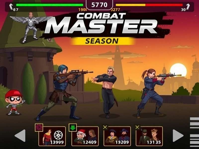 Combat Master Season 2 Download banner featuring new weapons and maps for Indian players