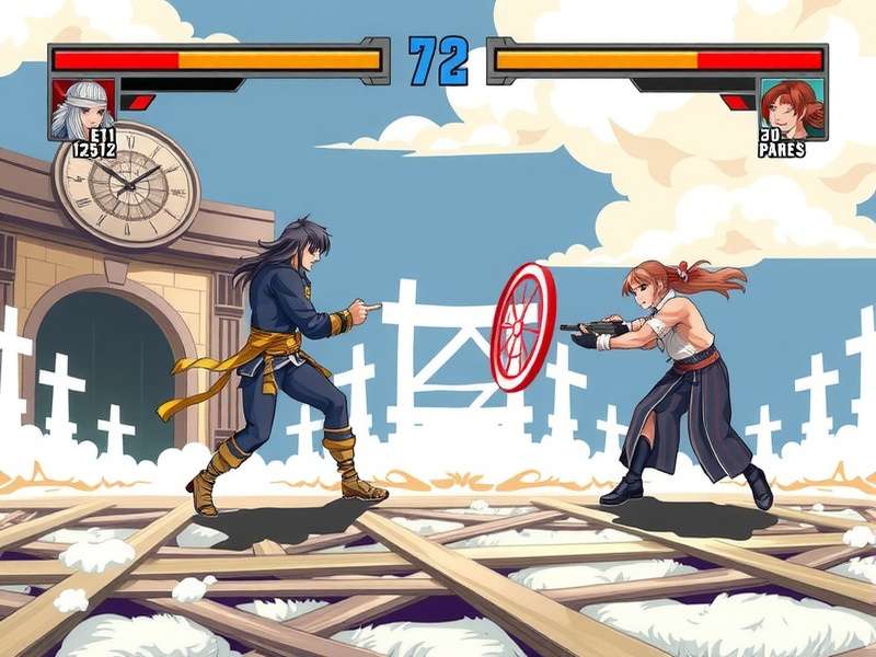Combat Master gameplay action screenshot showing intense battle arena with weapons and tactical combat