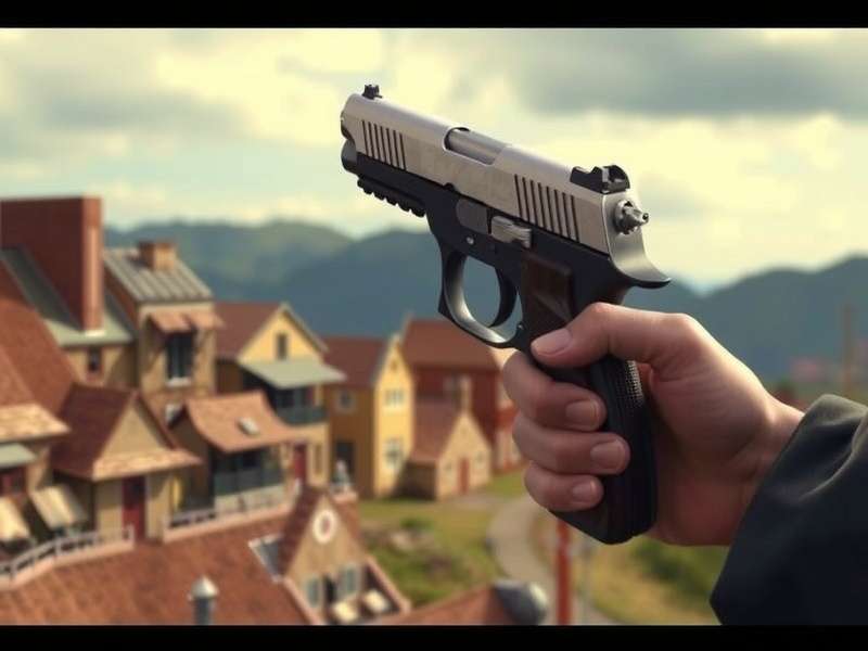 45 Acp Combat Master Pistol in-game render showing detailed slide and grip texture